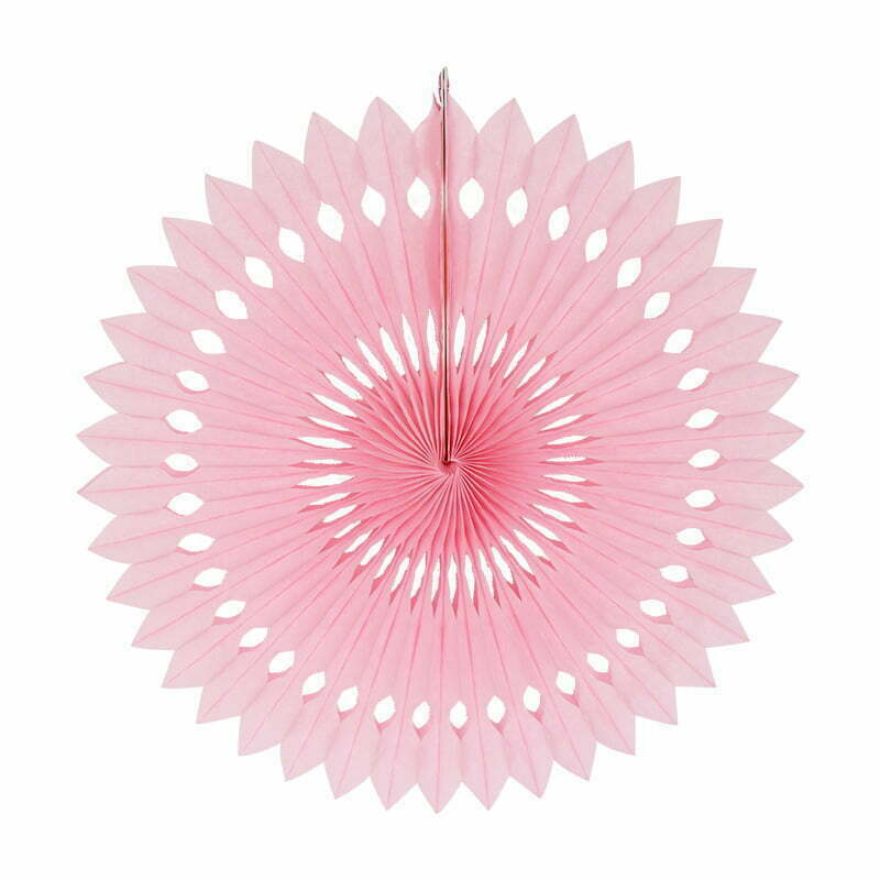 40cm Pink paper fan
