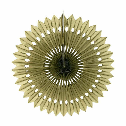 40cm Gold paper fan