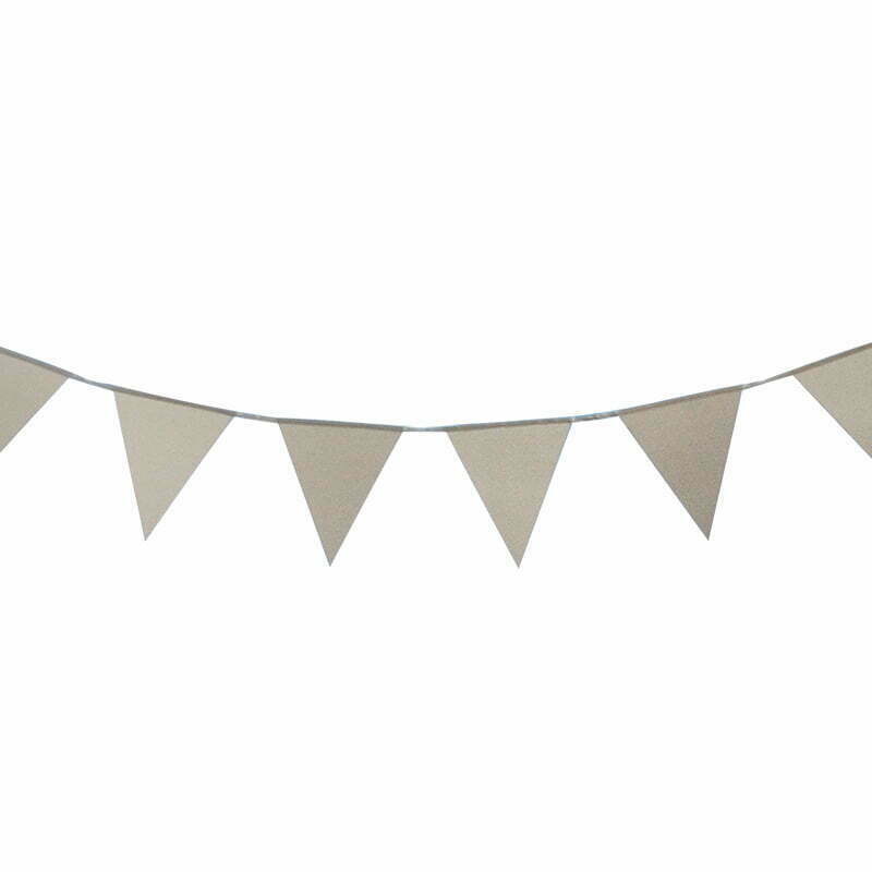 Silver Glitter Bunting