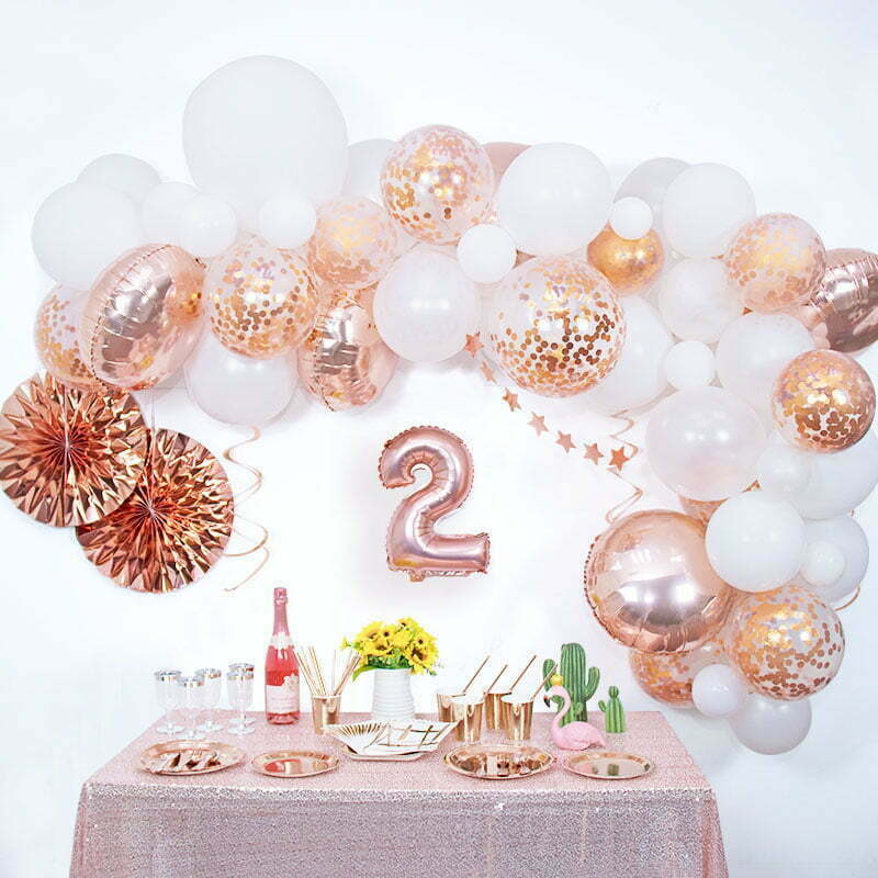 Balloon Garland set-Rose Gold