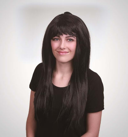 Long Straight Wig With Fringe