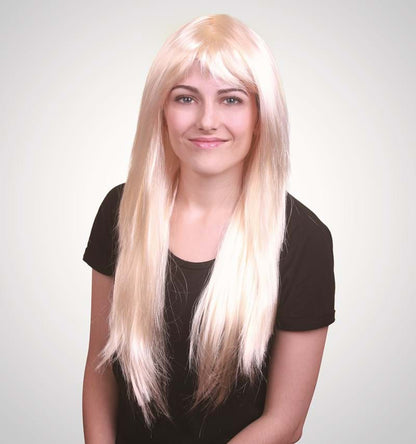 Long Straight Wig With Fringe