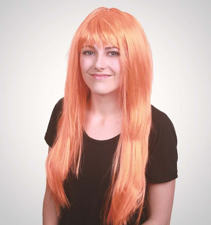 Long Straight Wig With Fringe