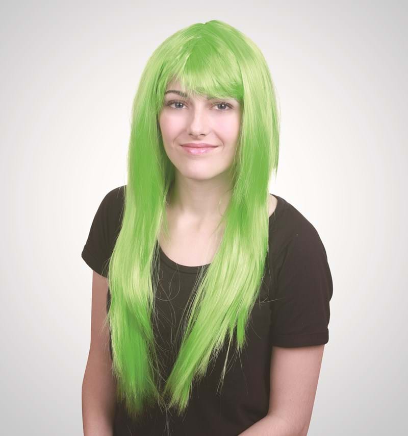 Long Straight Wig With Fringe