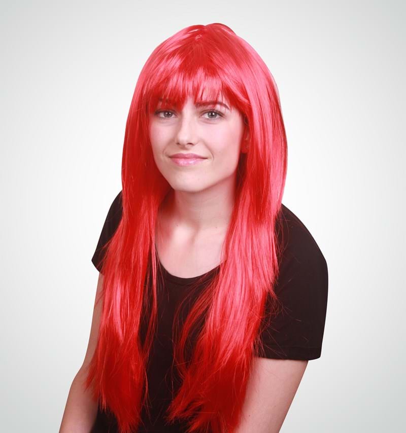 Long Straight Wig With Fringe