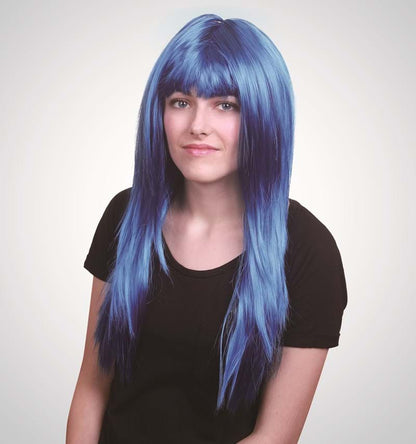 Long Straight Wig With Fringe