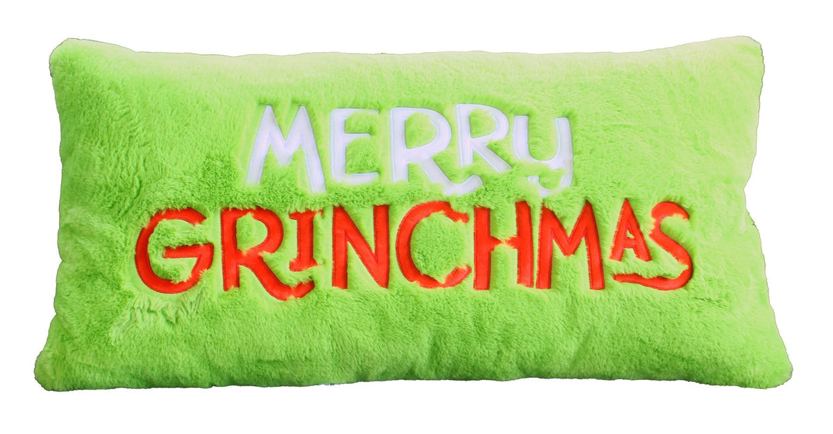 Rect Merry Grinchmas Cushion