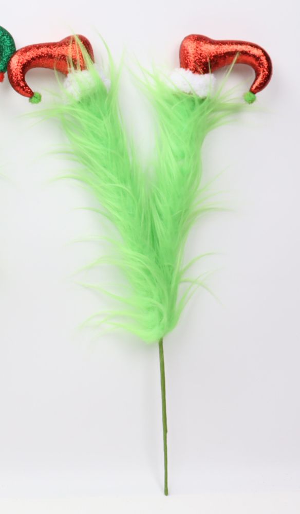 Green Furry Elf Legs Picks