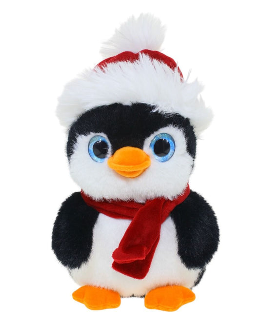 Black & White Penguin Santa Ha