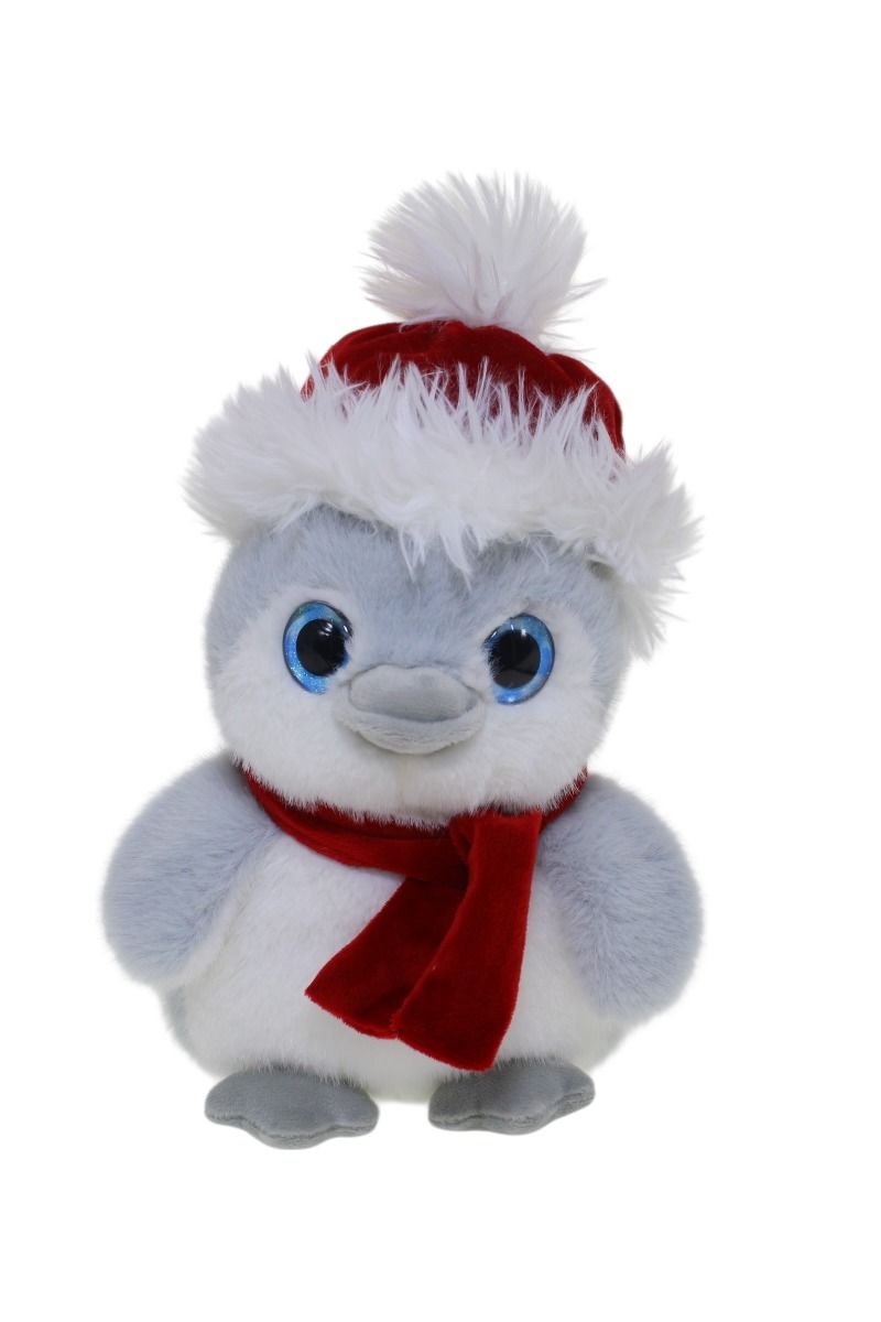 Grey & White Penguin Santa Hat